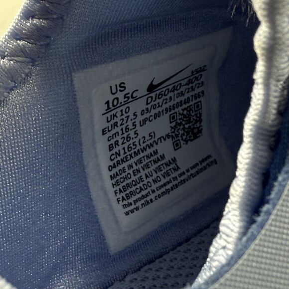 Toddler 10.5C-Nike Youth Flex Runner 2 Slip on Running Athletic Shoe Blue - Picture 8 of 9